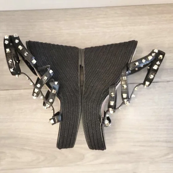 Steven by Steven Madden NWT Scoutt caged croc gladiator espadrilles - Picture 11 of 11